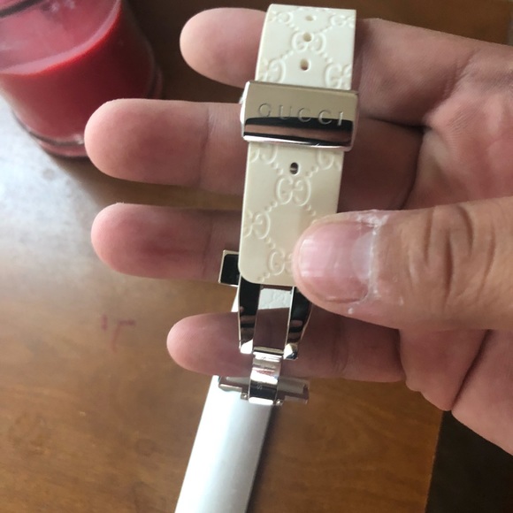 White mens Gucci watch